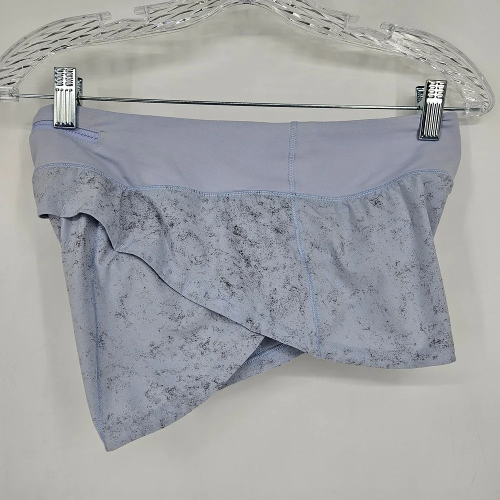 Lululemon Speed Up Shorts Womens Sz 6 Regular Running Gravel Dust Pastel Blue